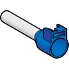Pin Pentru Conductor - Lung - 50 Mm - Albastru