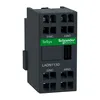 Auxiliary contact block,TeSys Deca,1NO+1NC,front mounting,spring terminals,EN 50012,for 4P contactors 125...200A
