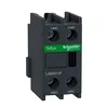 Auxiliary contact block, TeSys Deca, 1NO + 1NC, front mounting, screw clamp terminals, EN 50012