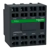 Auxiliary contact block, TeSys Deca, 2NO + 2NC, front mounting, spring terminals, EN 50012