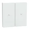 Rocker, Merten System Design, for roller shutter switch and push-button, lotus white