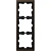 Rama tripla D-Life, metal, mocca metalic