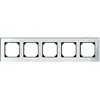 Rama din Sticla, 5 Aparate, Argintiu Diamant, M-Elegance