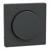 Cover plate, Merten System M, with rotary knob, anthracite