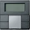 Push-button KNX, 4 clapete, termostat si display, Antracit, Sistem M