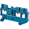 Bloc Terminal De Trecere Linergy4Mm 32A Cu Un Nivel 2X2 Conex. Push-InAlbastru