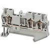 Bloc terminal cu surub, 3 pct, 2.5 MM, portocaliu