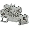 Bloc terminal cu surub, 4 pct, 2.5 MM, gri