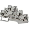 Bloc terminal cu surub, 3 niveluri, 6 pct, 2.5 MM, albastru