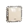 Sedna Design, Intrerupator bipolar cu indicator luminos rosu 10AX, bej