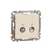Sedna Design, Priza TV R intermediara 10dB, bej