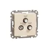 Sedna Design, Priza TV-SAT-SAT finala 4dB, bej