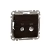 Sedna Elements, Priza TV SAT intermediara 7dB, wenge
