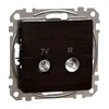 Sedna Elements, Priza TV R intermediara 10dB, wenge