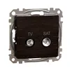 Sedna Elements, Priza TV SAT intermediara 10dB, wenge