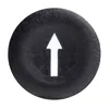 Capac Negru Marcat cu Sageata pentru Buton Circular cu 22