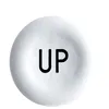 capac alb marcat cu UP pt buton circular 22