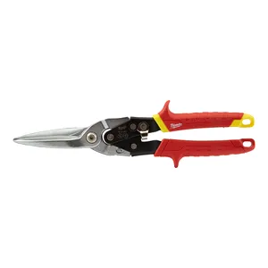 Foarfeci metal cu fălci extra lungi, pentru tăieturi drepte 