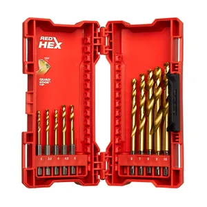 Set burghie SHOCKWAVE™ HSS-G TiN Red Hex (10 buc)