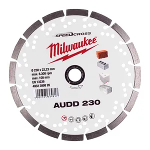 Disc Speedcross 230 x 22.23 mm cu lățimea de tăiere de 2.6 mm, înălțimea segmentului de 10 mm, pentru tăieri universale în beton/ zidărie.