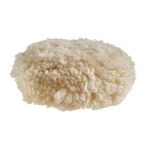 Disc șlefuire din lână de miel. Sistem de fixare cu scai. Pentru utilizare cu placa suport pentru lustruire / șlefuire