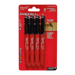 Inkzall Markers Black - 4 pcs-en