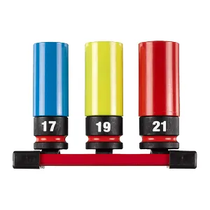 Set 3 chei tubulare de impact Hex ½″ SHOCKWAVE™ IMPACT DUTY