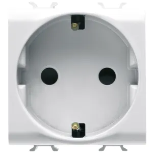 Priza modulara standard german 2P+E 16A 2M CH/WT, Gewiss Chorus