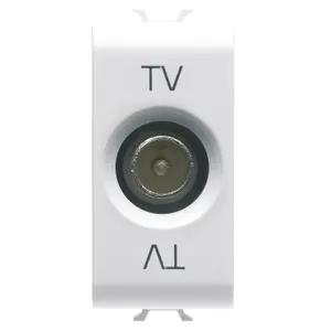 Priza modulara TV/SAT 1M DIRECT CH/WT, IP20, Gewiss Chorus