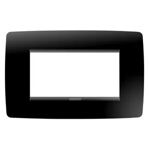 Rama decorativa 4 MOD CH/One/Negru, IP20, Gewiss Chorus