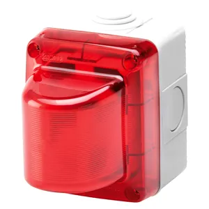 Lampă semnalizare roșie, ip55 230VAC, Gewiss