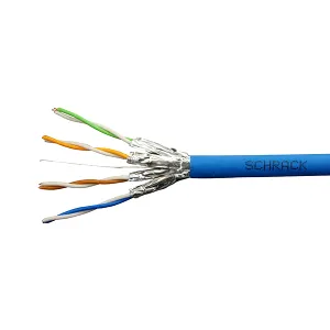 Cablu F/UTP Cat.5e, 4x2xAWG24/1, LS0H, albastru, cutie