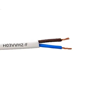 Cablu H03VVH2-F (MYYUp) 2 x 0.75, alb