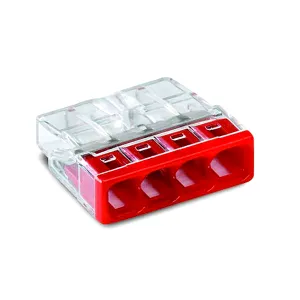 Clema de doza, conductor rigid, 4X2.5MM, transparent