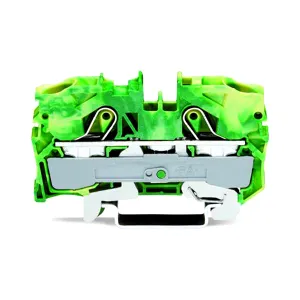 Clema TOPJOBS, 1 intrare/1 iesire, 10 mm, galben/verde