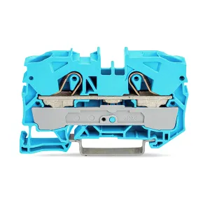 Clema TOPJOBS, 1 intrare/1 iesire, 16 mm, albastru