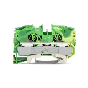 Clema TOPJOBS, 1 intrare/1 iesire, 16 mm, galben/verde