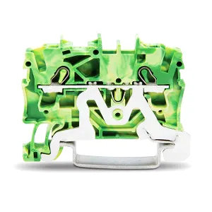 Clema TOPJOBS, 1 intrare/1 iesire, 2.5 mm, galben/verde