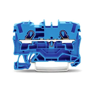 Clema TOPJOBS, 1 intrare/1 iesire, 4 mm, albastru