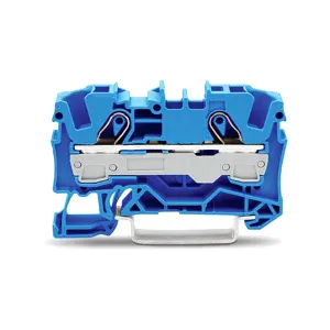 Clema TOPJOBS, 1 intrare/1 iesire, 6 mm, albastru