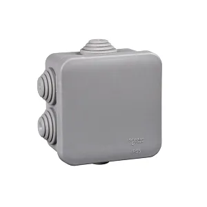 Doza de conexiuni, Mureva, patrata, gri, 70X70X40