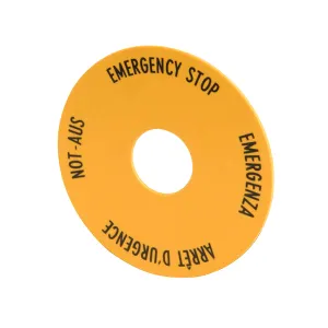 Eticheta pentru oprire de urgenta