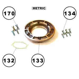 Flansa motor IEC80B14, Hydro-mec, K0854046