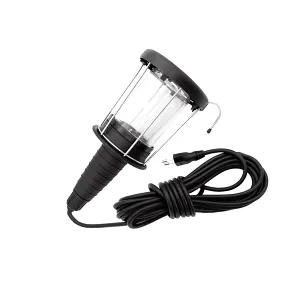 Lampa portabila neagra, cablu 5 metri, E27, IP20, RL PL510 B