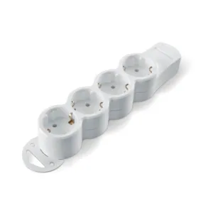 Prelungitor 4 prize 3m, alb