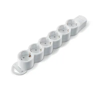 Prelungitor 6 prize 10m, alb