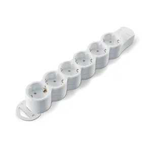 Prelungitor 6 prize 5m, alb