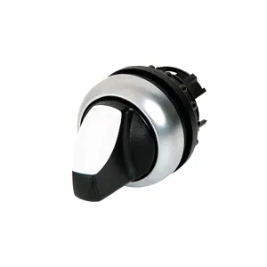 Selector 2 pozitii, luminos, alb - M22-WLK-W