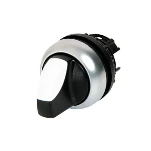 Selector 2 pozitii, luminos, alb M22-WLKV-W