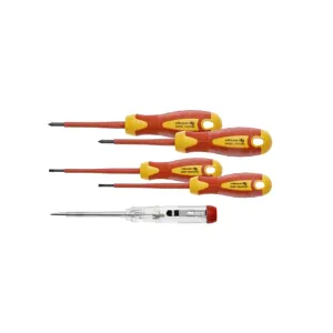 Set 4 surubelnite 1000V, otel S2 si 1 surubelnita tester